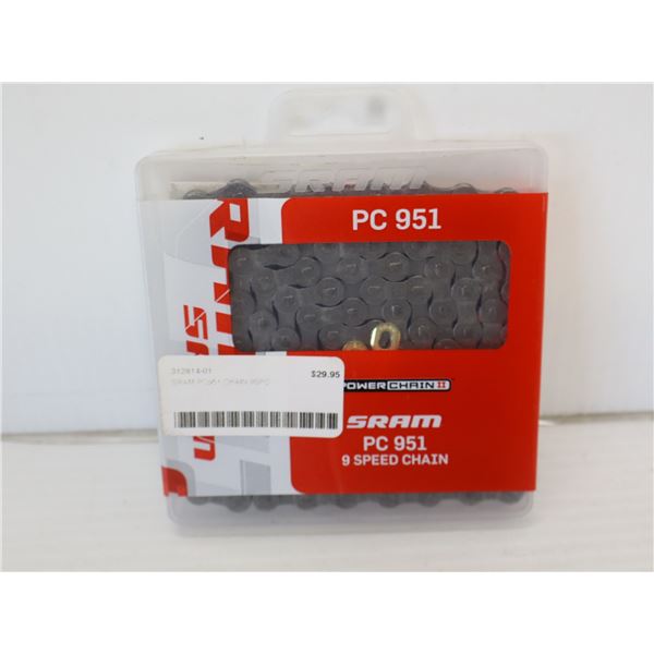 CHAÎNE SRAM 9 VITESSES 114 MAILLONS #PC951