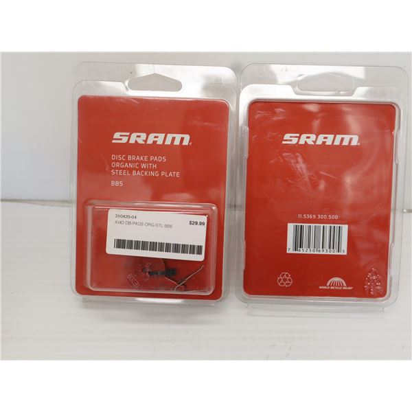PLAQUETTES DE FREIN À DISQUE SRAM ORGANIQUES AVEC PLAQUE D'ACIER BB5