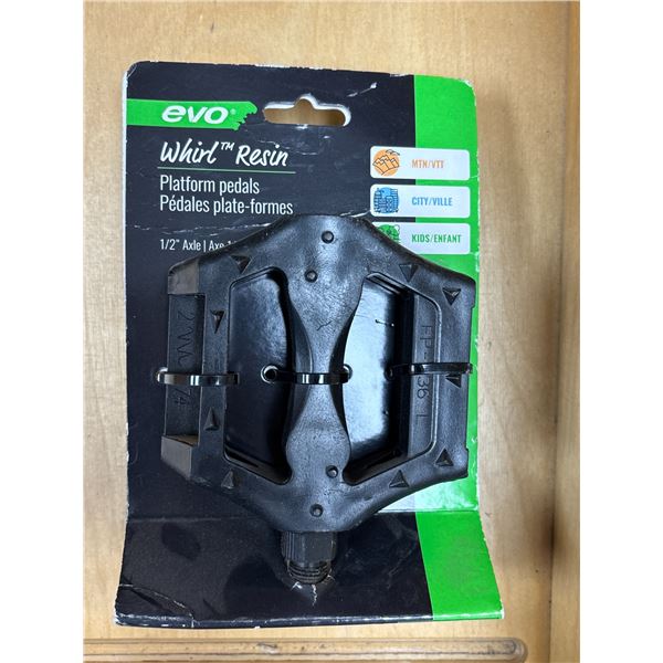 PÉDALES PLATEFORME EVO WHIRL EN RÉSINE 1/2 PO #450952-01