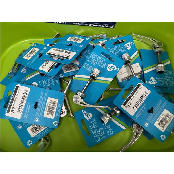 LOT DE 15 ATTACHES RAPIDES DE SELLE 49N (BAC NON INCLUS)