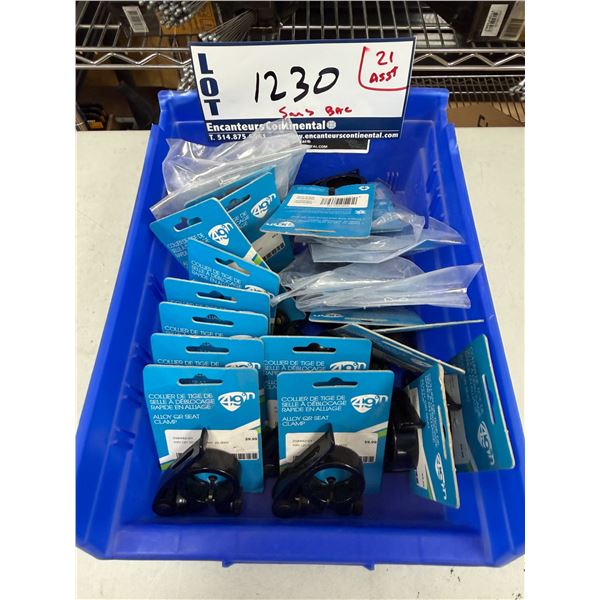 LOT DE 21 COLLIERS DE SELLE À ATTACHE RAPIDE 49N ASSORTIS (BAC NON INCLUS)