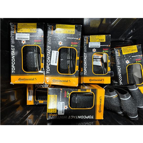 LOT DE 9 PNEUS CONTINENTAL TOP CONTACT WINTER II (FORMATS ASSORTIS)