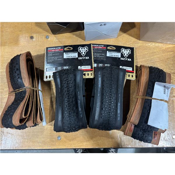 LOT DE 4 PNEUS WTB RESOLUTE TCS SG2 (FORMATS ASSORTIS)