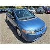Image 6 : DUNCAN - 2008 HONDA CIVIC BLUE 258902 KMS - D023685