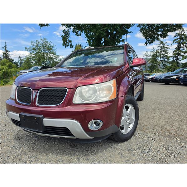 DUNCAN - 2009 PONTIAC TORRENT BURGANDY "NO RESERVE"- J230875
