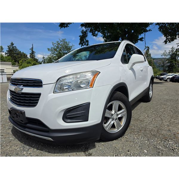 DUNCAN - 2015 CHEVROLET TRAX WHITE  "NO RESERVE" - J112336