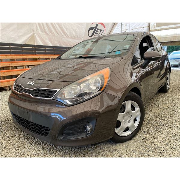 PARKSVILLE - 2013 KIA RIO BROWN 194761 KMS - J790002