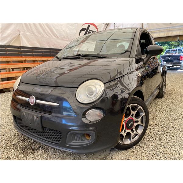 PARKSVILLE - 2012 FIAT 500 BLACK 239722 KMS - B107943
