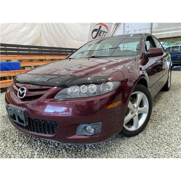 PARKSVILLE - 2006 MAZDA MAZDA6 PURPLE  235178 KMS - DM53542