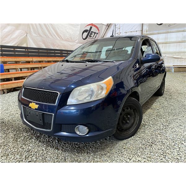 PARKSVILLE - 2010 CHEVROLET AVEO BLUE 281172 KMS - B119181