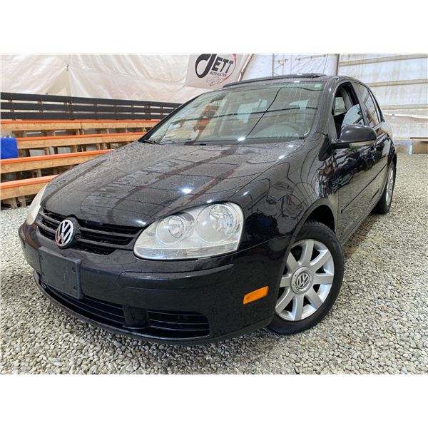 PARKSVILLE - 2007 VOLKSWAGEN RABBIT BLACK 261434 KMS - D146540