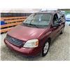 Image 3 : PARKSVILLE - 2007 FORD FREESTAR RED 80406 KMS - PA06534