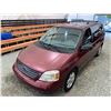 Image 4 : PARKSVILLE - 2007 FORD FREESTAR RED 80406 KMS - PA06534
