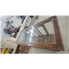 Image 3 : Antique Oak and Glass Store Counter Display Case with Sliding Panels and Shelves 42 x 59 x 27"