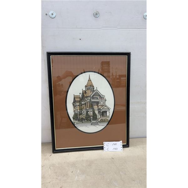 Debbie Patrick Haas-Lilienthal House San Francisco California Framed Print, 21 x 17"