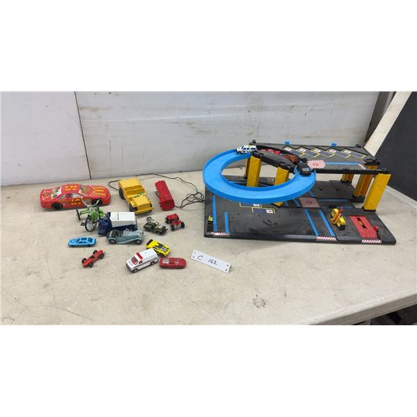 Matchbox Fold-Out Garage Playset with McDonald's Ronald Rocket Racer, Die Cast and More
