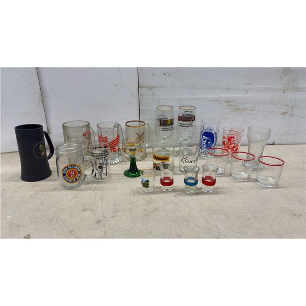 JFK 1917-1963 Commemorative Glass, CN Rail Glasses, Calgary Stampede Glass, and More