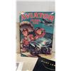 Image 3 : Steelcraft Juvenile Automobiles Tin Sign, Aviator Coloring Book, Pilot Logbook, and More