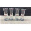 Image 3 : Chevrolet Glass Pedestal Mugs and Berentzen Shot Glasses, Set of Ten