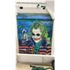 Image 2 : Joker Painting, Little Tikes Toy Vehicles, Wooden Baseball Bats, Plastic Fireman Hat, and More