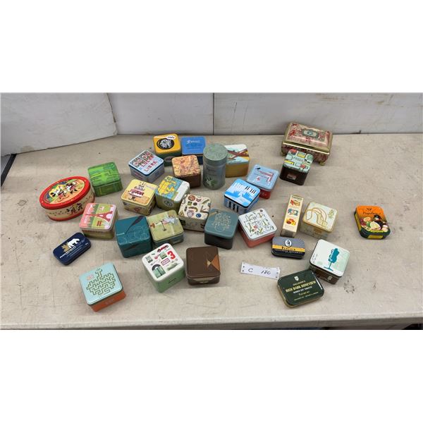 Collection of Fossil Watch Tins, Gallaher's Tobacco Tin, and More