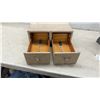 Image 7 : Vintage Acme Seeley Cardwheel Rotary Card File & Two-Drawer Index Card Cabinet