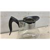 Image 5 : Seagull Pewter Green Marble Serving Board with Floral Handles and Glass Coffee Carafe