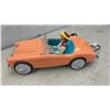 Image 5 : Barbie AM/FM Digital Alarm Clock Radio Orange Convertible Car with Figure