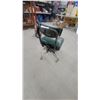 Image 4 : Vintage Mid-Century Green Vinyl Upholstered Office Swivel Chair with Chrome Base