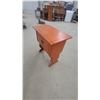 Image 5 : Rustic Colonial-Style Accent Cabinet with Brass Ring Pulls and Pedestal Base30 x 28 x 15"
