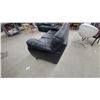 Image 4 : Black Leather-Look Three-Seat Sofa Set with Rolled Arms 82" Wide and 2 Seater Love Seat 50"