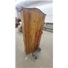 Image 6 : Rustic Pine Bookcase with Arched Crown and Lower Cabinet Doors 74 x 33 x 12"