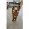 Image 3 : Wooden Quilt Rack with Heart Cutout Details and Four Horizontal Rungs