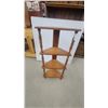 Image 1 : Four-Tier Wooden Corner Shelf with Turned Spindle Supports 44 x 19 x 10"