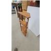 Image 2 : Four-Tier Wooden Corner Shelf with Turned Spindle Supports 44 x 19 x 10"