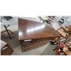 Image 6 : Mid-Century Modern Wooden Dresser with Nine Drawers 30 x 72 x 18" and Matching Chest of Drawers 41