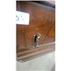 Image 8 : Mid-Century Modern Wooden Dresser with Nine Drawers 30 x 72 x 18" and Matching Chest of Drawers 41