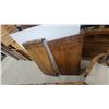 Image 3 : Vintage Hollywood Regency Faux Bamboo Dining Table 60 x 42 x 30" with Six Upholstered and 2x Leafs