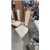 Image 5 : Vintage Hollywood Regency Faux Bamboo Dining Table 60 x 42 x 30" with Six Upholstered and 2x Leafs