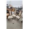 Image 7 : Vintage Hollywood Regency Faux Bamboo Dining Table 60 x 42 x 30" with Six Upholstered and 2x Leafs