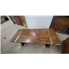 Image 6 : Campaign-Style Wooden Nightstand with Brass Hardware and Three Drawers