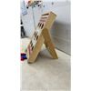 Image 2 : Champion Wooden Bean Bag Toss Game with Stand and Red and Blue Bean Bags, 25 x 16"
