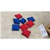 Image 3 : Champion Wooden Bean Bag Toss Game with Stand and Red and Blue Bean Bags, 25 x 16"