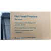 Image 2 : Style Selections Flat Panel Fireplace Screen with Sliding Mesh Doors, 38.9 x 30.9 x 7.8"