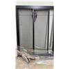 Image 5 : Style Selections Flat Panel Fireplace Screen with Sliding Mesh Doors, 38.9 x 30.9 x 7.8"