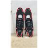 Image 1 : Faber Mountain Leisure Snowshoes, Red Aluminum Frame with Black Decking