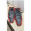Image 2 : Faber Mountain Leisure Snowshoes, Red Aluminum Frame with Black Decking