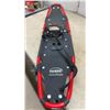 Image 3 : Faber Mountain Leisure Snowshoes, Red Aluminum Frame with Black Decking