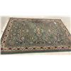 Image 6 : Persian-Style Floral Area Rug in Sage Green, Burgundy, and Cream with Fringe, 65 x 94" - Needs