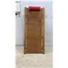 Image 1 : Wooden Mechanic's Creeper with Padded Red Headrest and Four Swivel Casters